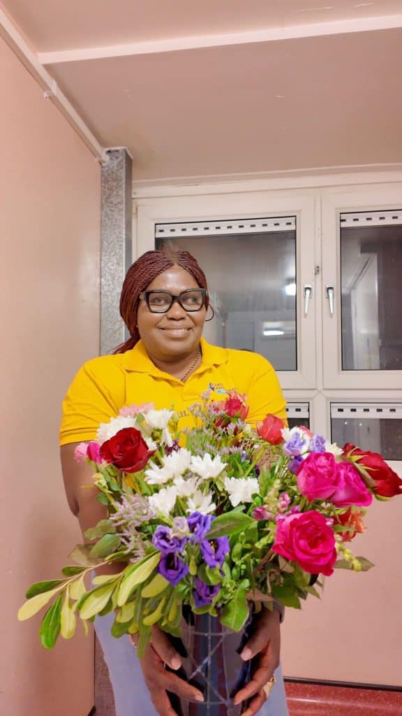 Empowering communities meeting and our birthday girl Doris, the founder of True Ambassadors