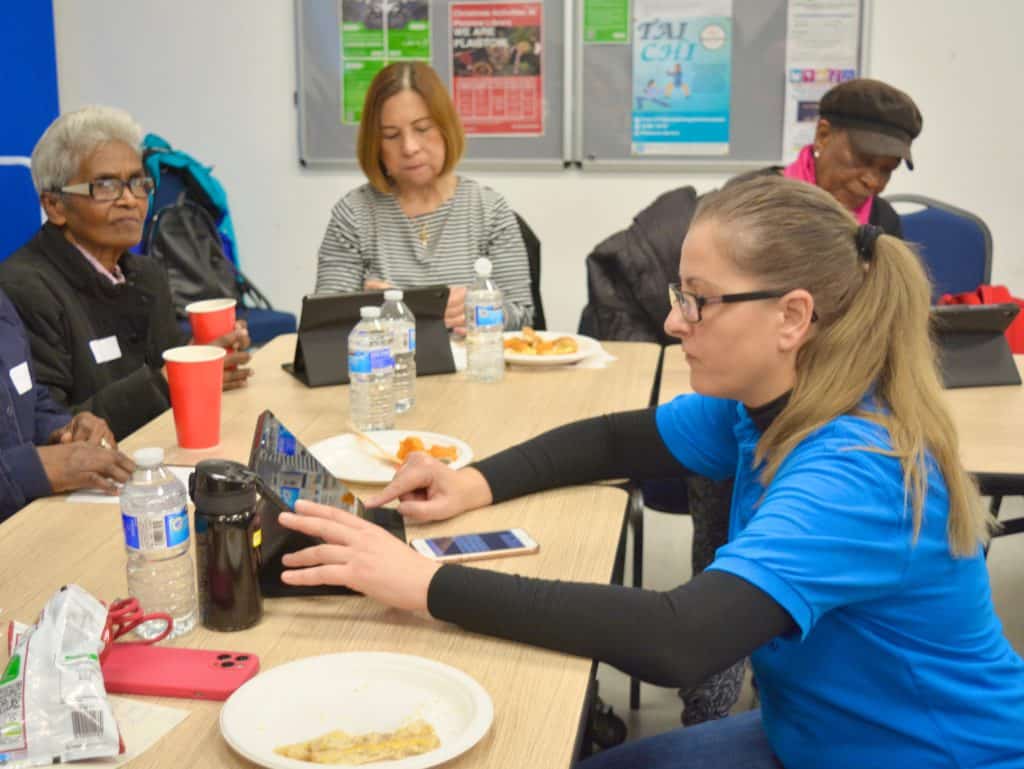 Empowering Communities meeting, let's first connect to the wi-fi