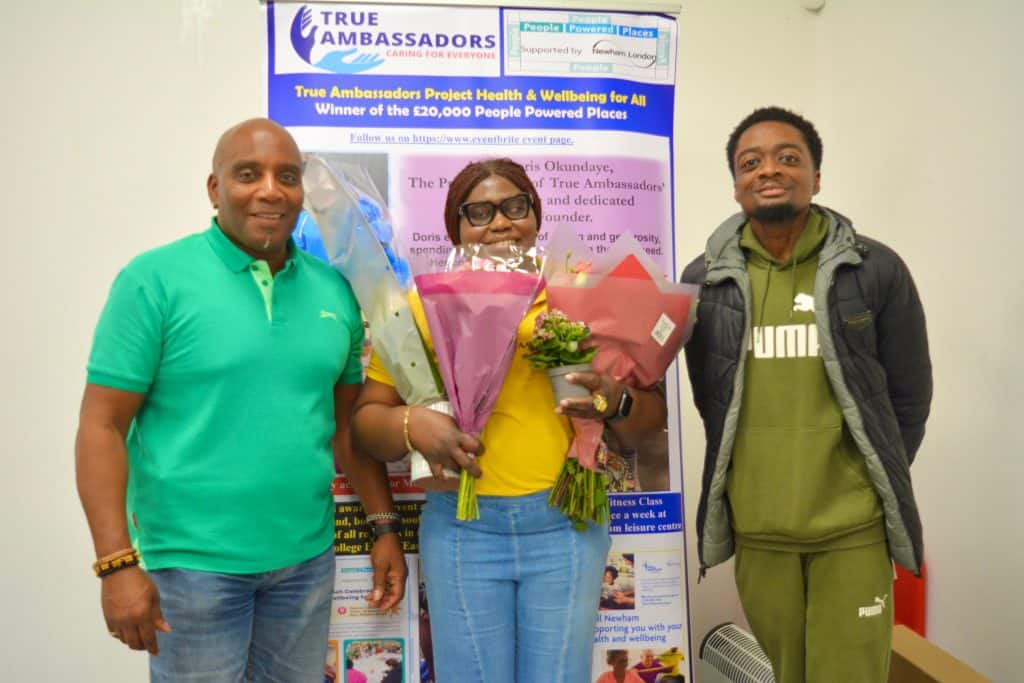 Empowering Communities meeting and a picture with the birthday girl